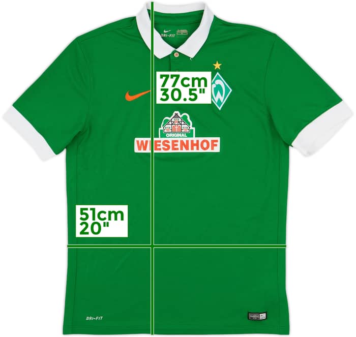 2014-15 Werder Bremen Home Shirt - 7/10 - (L)