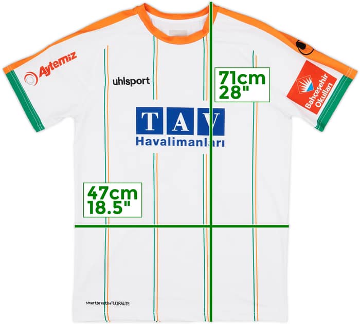 2017-18 Alanyaspor Away Shirt Emre Akbaba #10 - 9/10 - (L)