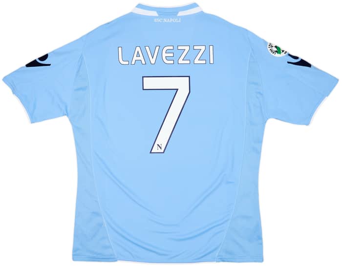 2009-10 Napoli Home Shirt Lavezzi #7 (XXL)