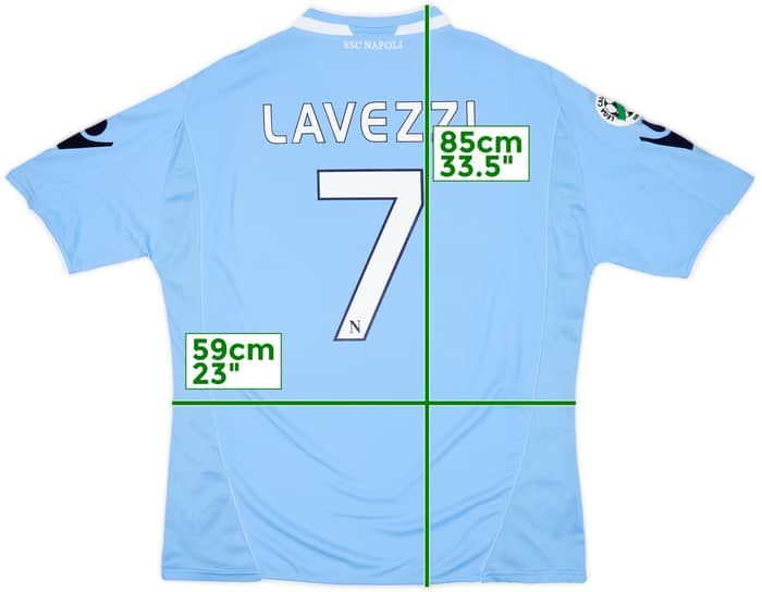 2009-10 Napoli Home Shirt Lavezzi #7 (XXL)