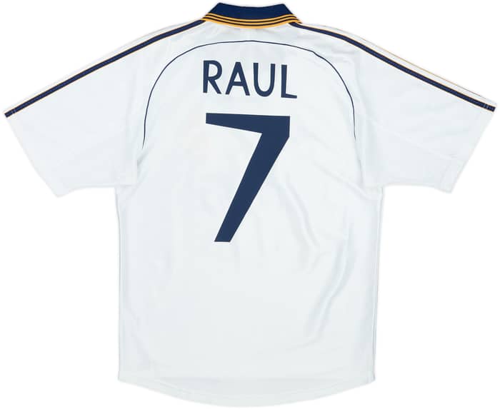 1998-00 Real Madrid Home Shirt Raul #7 - 9/10 - (S)