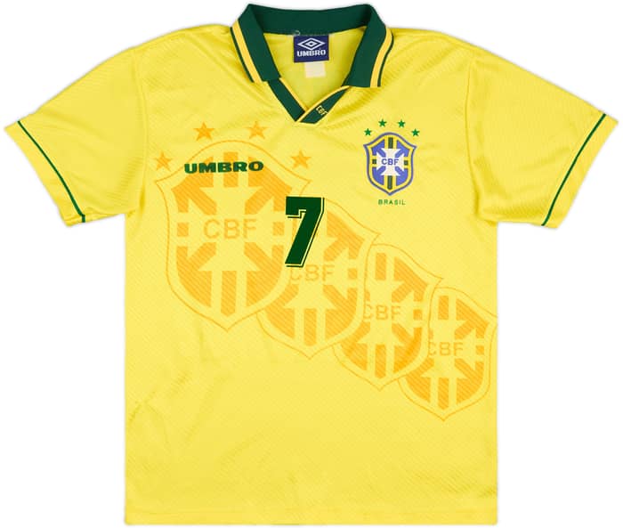 1994 Brazil Home Shirt Bebeto #7 - 7/10 - (L)