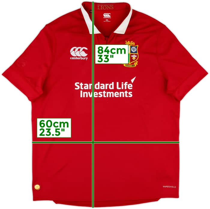 2017 British & Irish Lions Rugby Home Shirt - 7/10 - (XXL)
