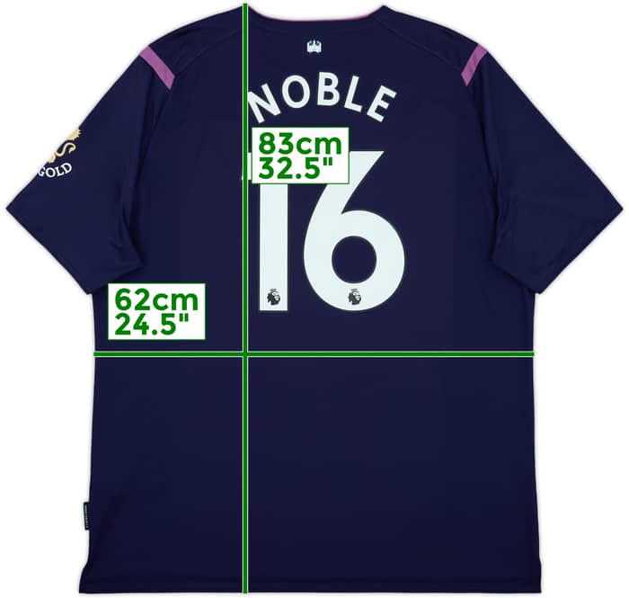 2019-20 West Ham Third Shirt Noble #16 - 10/10 - (3XL)