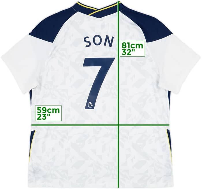 2020-21 Tottenham Home Shirt Son #7 - 9/10 - (XXL)