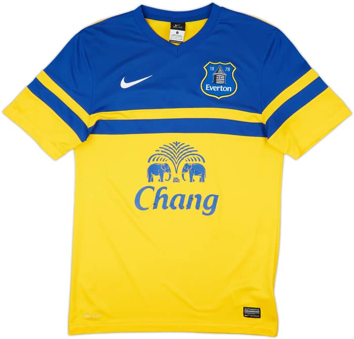 2013-14 Everton Away Shirt Baines #3 - 5/10 - (S)