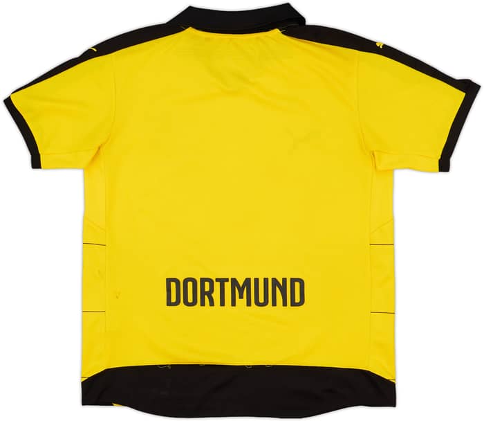 2015-16 Borussia Dortmund Signed Home Shirt - 7/10 - (XL.Boys)