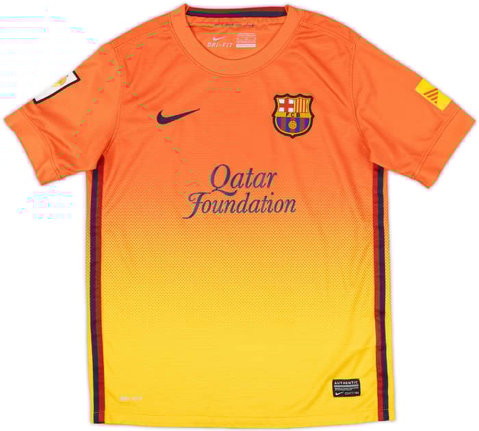 2012-13 Barcelona Away Shirt - 8/10 - (M.Boys)