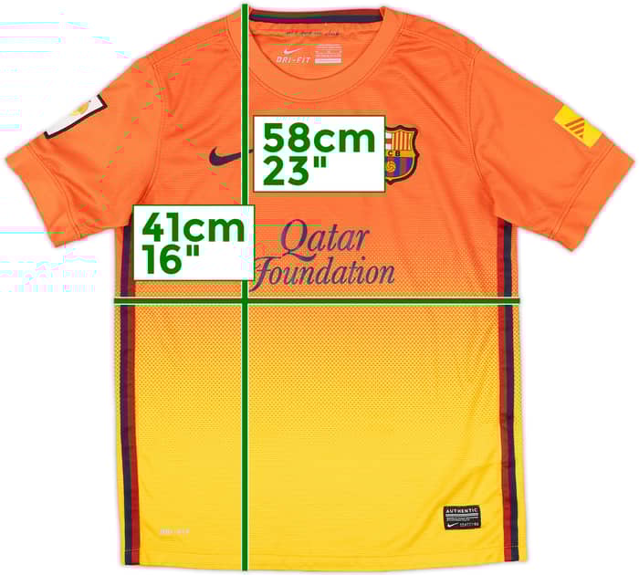 2012-13 Barcelona Away Shirt - 8/10 - (M.Boys)