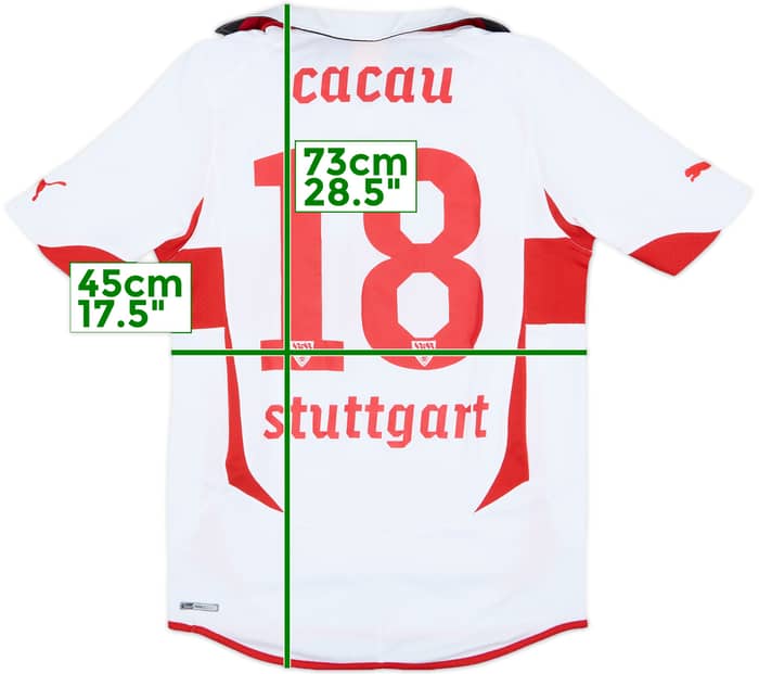 2010-11 Stuttgart Home Shirt Cacau #18 - 9/10 - (S)