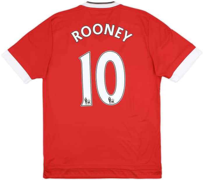 2015-16 Manchester United Home Shirt Rooney #10 - 7/10 - (M)
