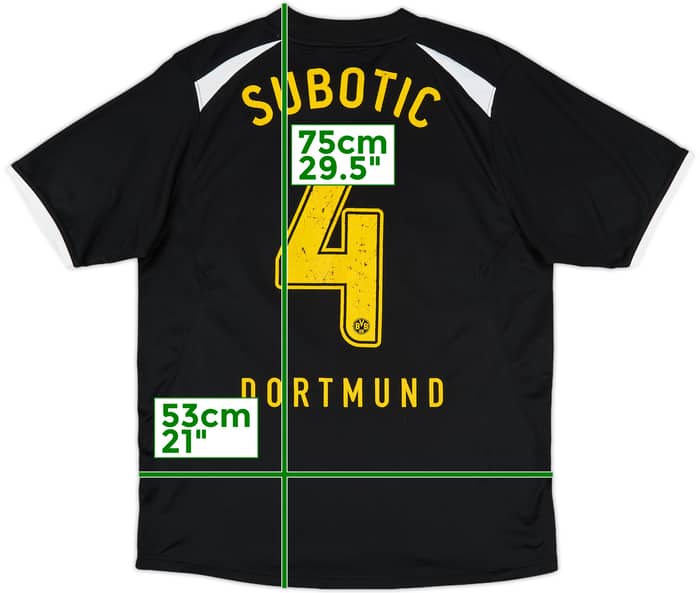 2008-09 Borussia Dortmund Special Edition 'Christmas' Shirt Subotic #4 - 6/10 - (M)