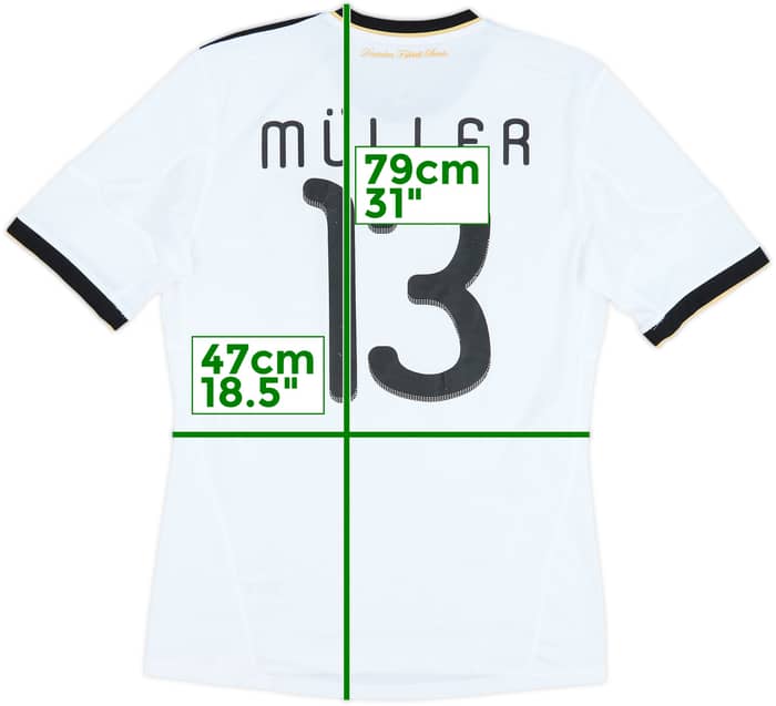 2010-11 Germany Home Shirt Muller #13 - 7/10 - (M)