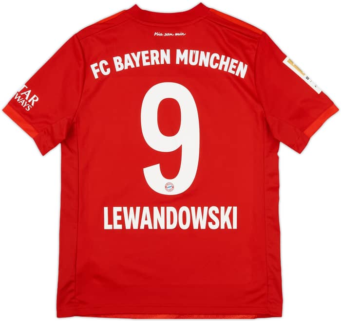 2019-20 Bayern Munich Home Shirt Lewandowski #9 - 6/10 - (L.Boys)