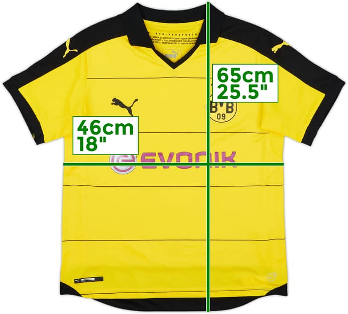 2015-16 Borussia Dortmund Home Shirt - 8/10 - (XL.Boys)