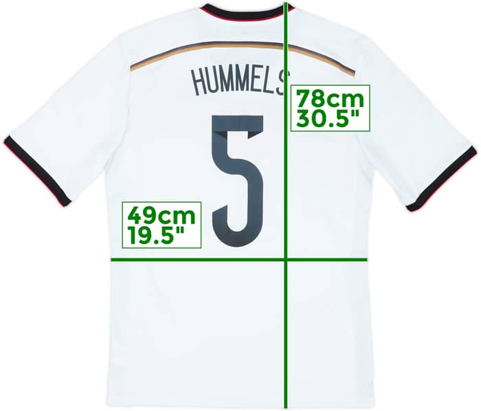 2014-15 Germany Home Shirt Hummels #5 - 9/10 - (L)