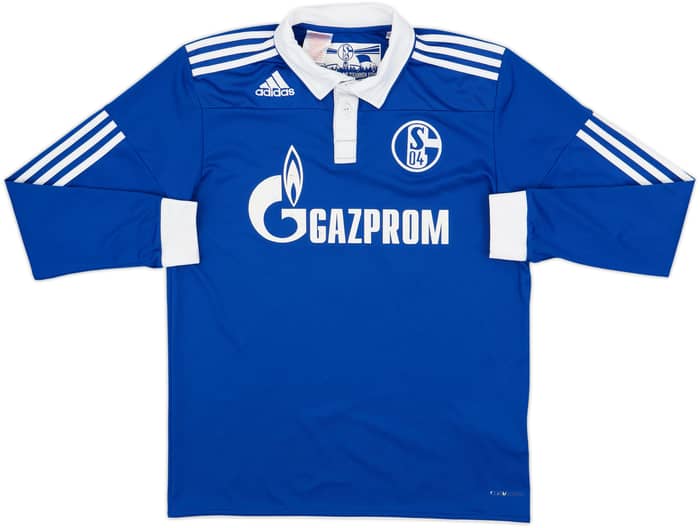 2010-12 Schalke Home L/S Shirt Huntelaar #25 - 5/10 - (XL.Boys)