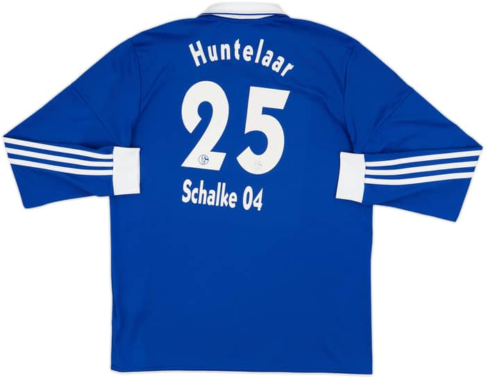 2010-12 Schalke Home L/S Shirt Huntelaar #25 - 5/10 - (XL.Boys)
