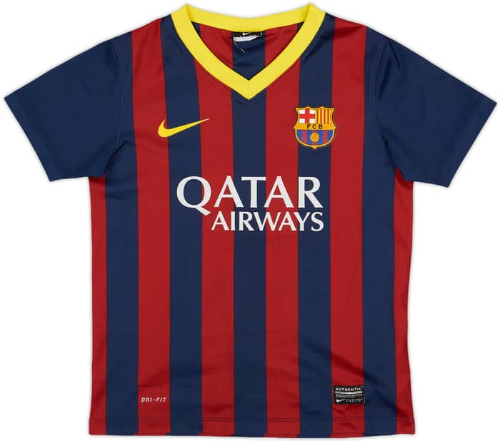 2013-14 Barcelona Basic Home Shirt - 6/10 - (S.Boys)