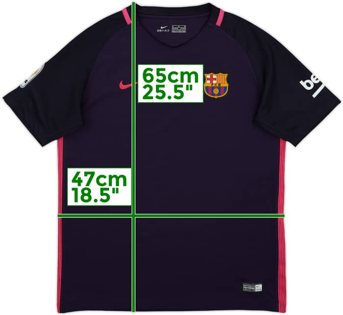 2016-17 Barcelona Away Shirt - 8/10 - (XL.Boys)