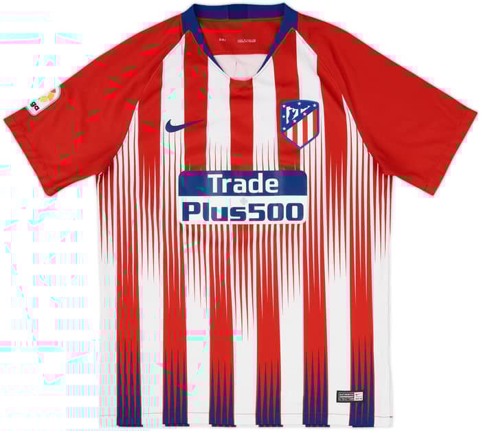 2018-19 Atletico Madrid Home Shirt Griezmann #7 - 7/10 - (M)