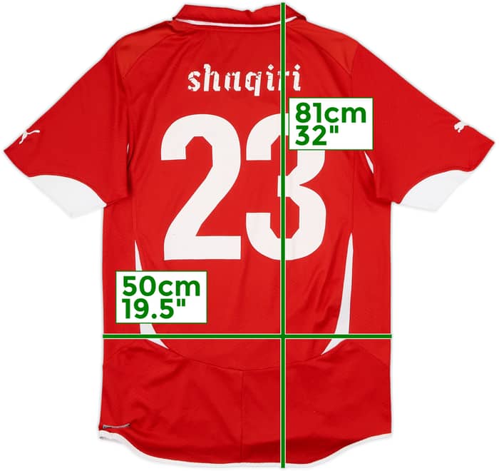 2010-11 Switzerland Home Shirt Shaqiri #23 - 5/10 - (M)