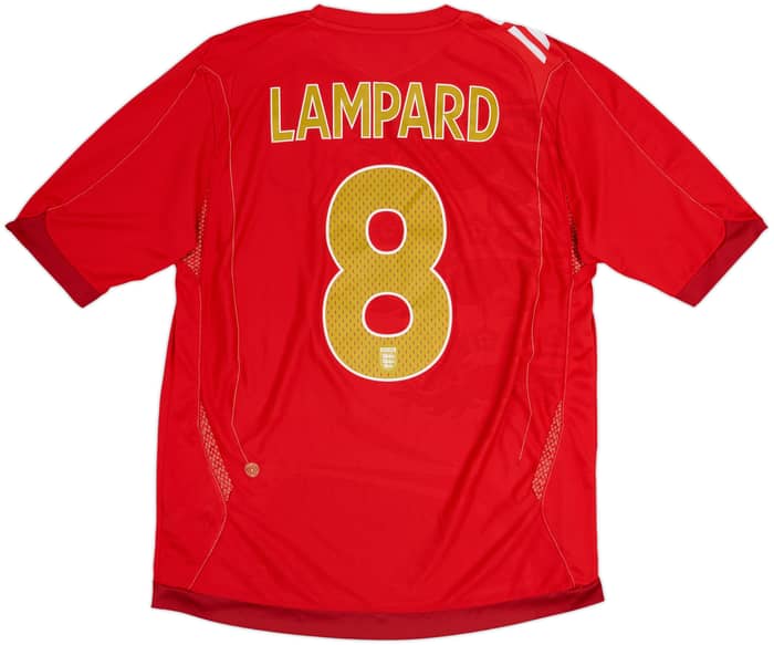 2006-08 England Away Shirt Lampard #8 - 5/10 - (L)