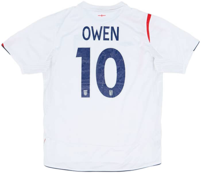 2005-07 England Home Shirt Owen #10 - 5/10 - (L)