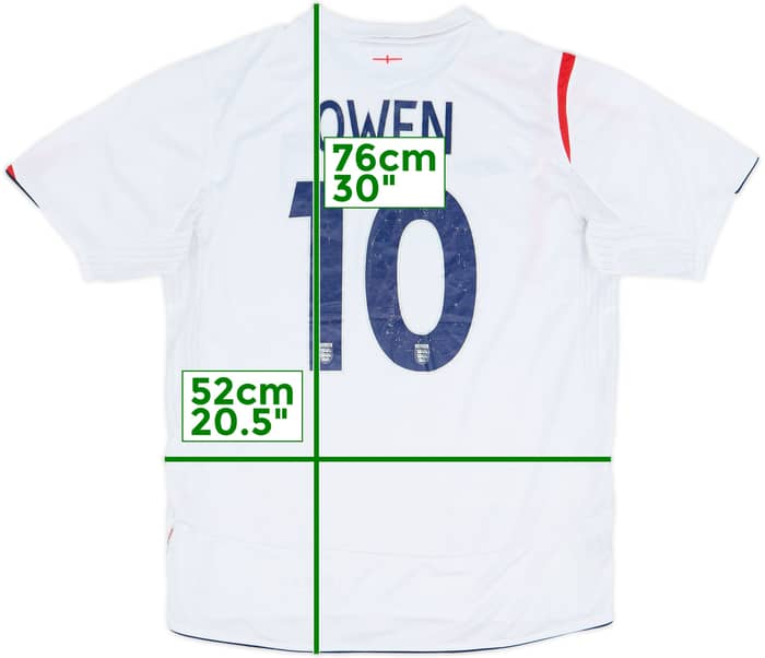2005-07 England Home Shirt Owen #10 - 5/10 - (L)