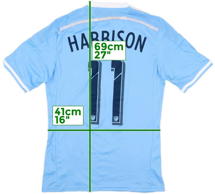 2015-16 New York City Authentic Home Shirt Harrison #11 - 9/10 - (S)