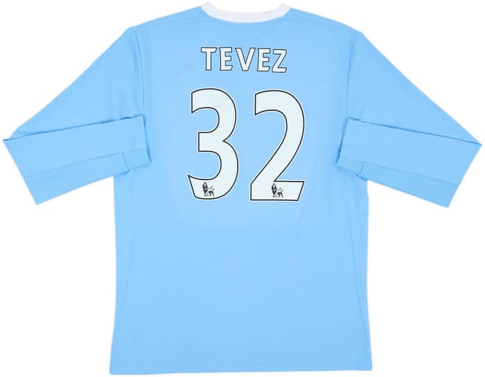 2009-10 Manchester City Home L/S Shirt Tevez #32 - 7/10 - (M)
