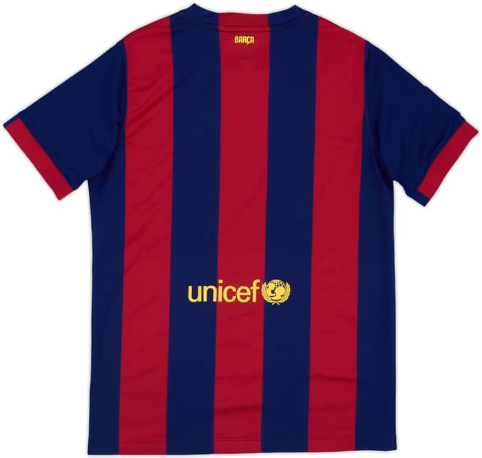 2014-15 Barcelona Home Shirt - 9/10 - (XL.Boys)