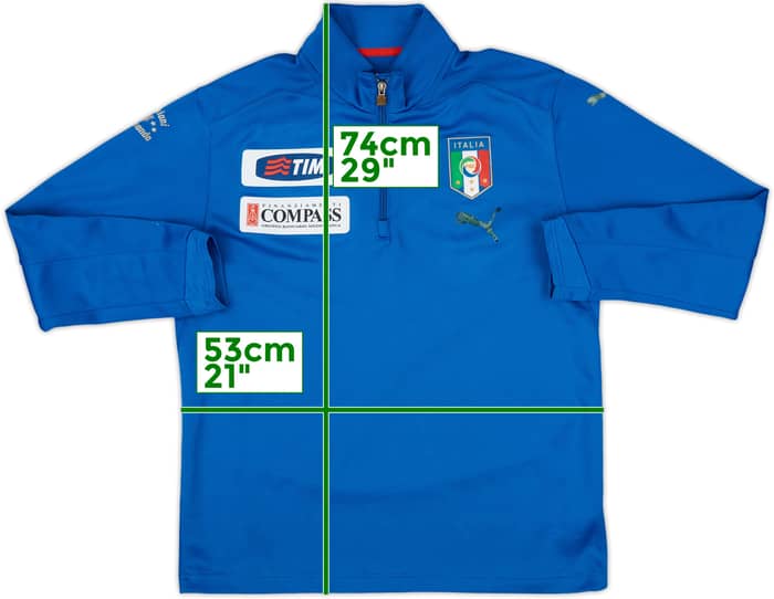 2006-08 Italy 1/4 Zip Training Top - 5/10 - (S)