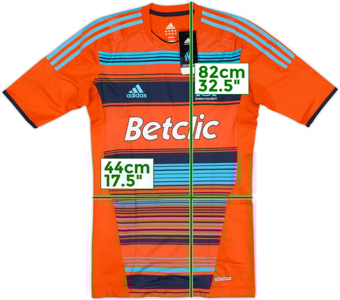 2011-12 Olympique Marseille Player Issue TechFit Third Shirt Lucho #8 (L)