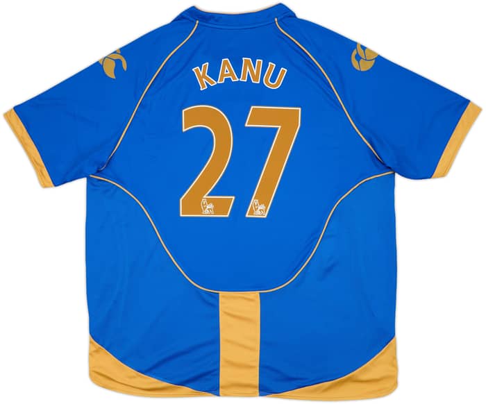 2008-09 Portsmouth Home Shirt Kanu #27 - 10/10 - (XXL)