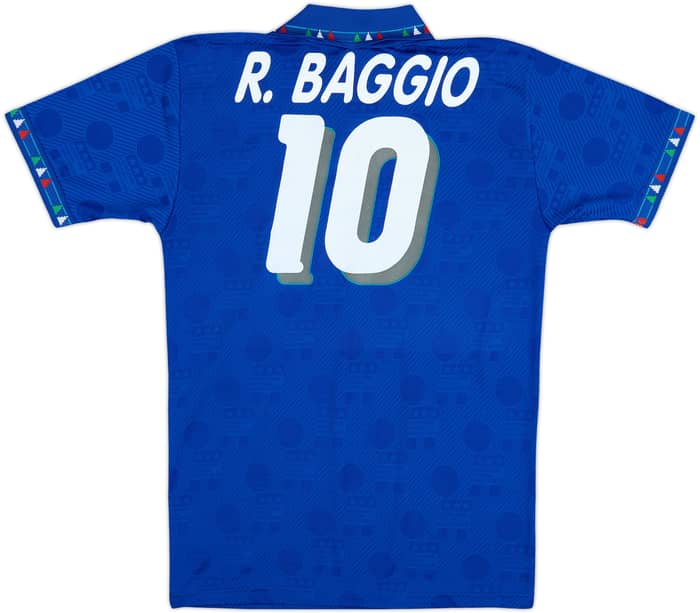 1994 Italy Home Shirt Baggio #10 - 8/10 - (M)