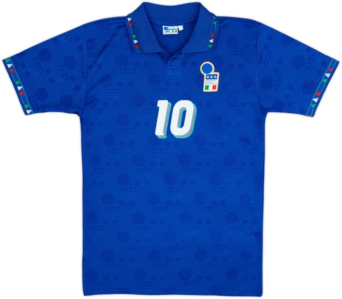 1994 Italy Home Shirt Baggio #10 - 8/10 - (M)