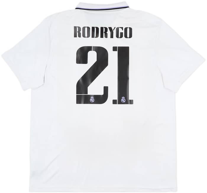 2022-23 Real Madrid Home Shirt Rodrygo #21 - 6/10 - (XXL)