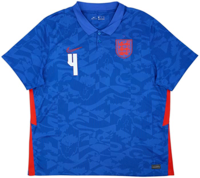 2020-21 England Away Shirt Rice #4 - 10/10 - (XXL)