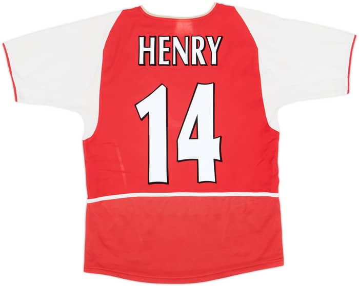 2002-04 Arsenal Home Shirt Henry #14 - 6/10 - (XL.Boys)