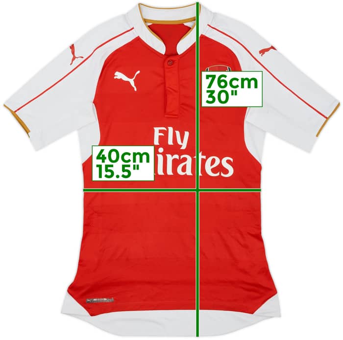 2015-16 Arsenal Player Issue (ACTV Fit) Home Shirt Rosicky #7 - 6/10 - (M)