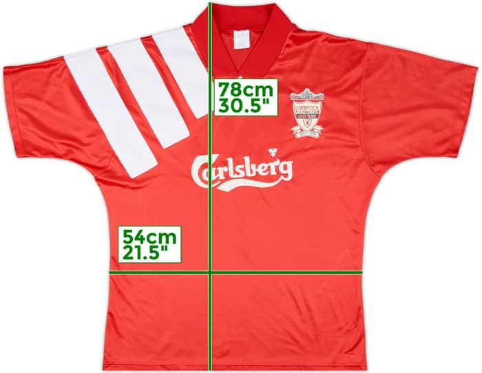 1992-93 Liverpool Centenary Home Shirt - 8/10 - (L/XL)