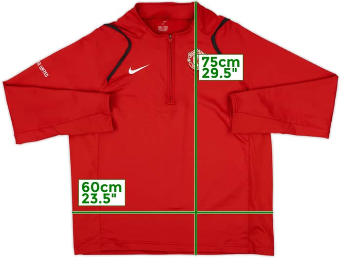 2006-07 Manchester United Nike 1/4 Zip Drill Top - 6/10 - (XL)