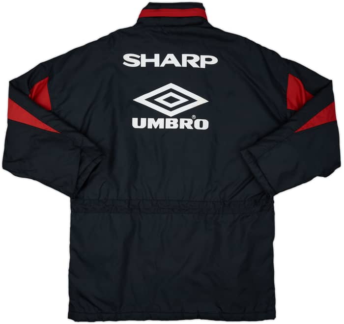 1992-93 Manchester United Umbro Padded Bench Coat - 8/10 - (XL)