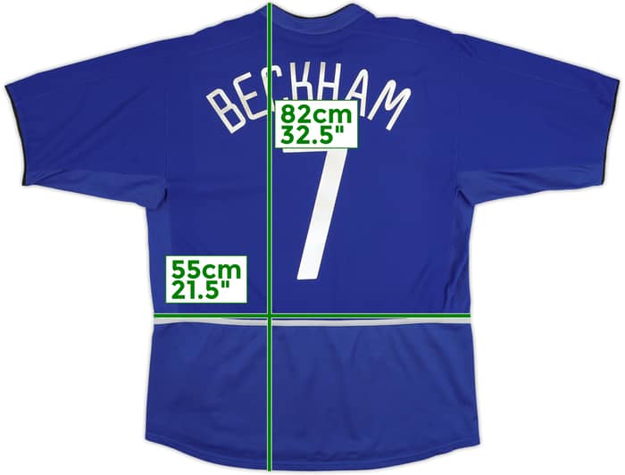 2002-03 Manchester United Third Shirt Beckham #7 - 6/10 - (L)