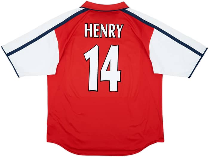 2000-02 Arsenal Home Shirt Henry #14 - 9/10 - (XL)