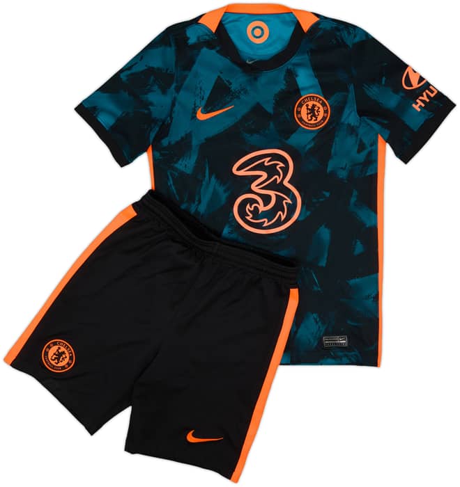 2021-22 Chelsea Third Shirt & Shorts - 8/10 - (M.Boys)