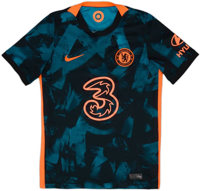 2021-22 Chelsea Third Shirt & Shorts - 8/10 - (M.Boys)
