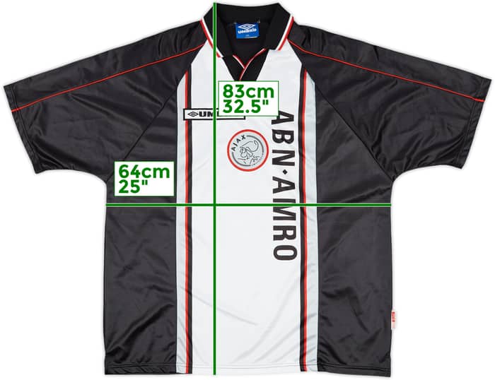 1998-99 Ajax Away Shirt F.De Boer #4 - 10/10 - (XXL)