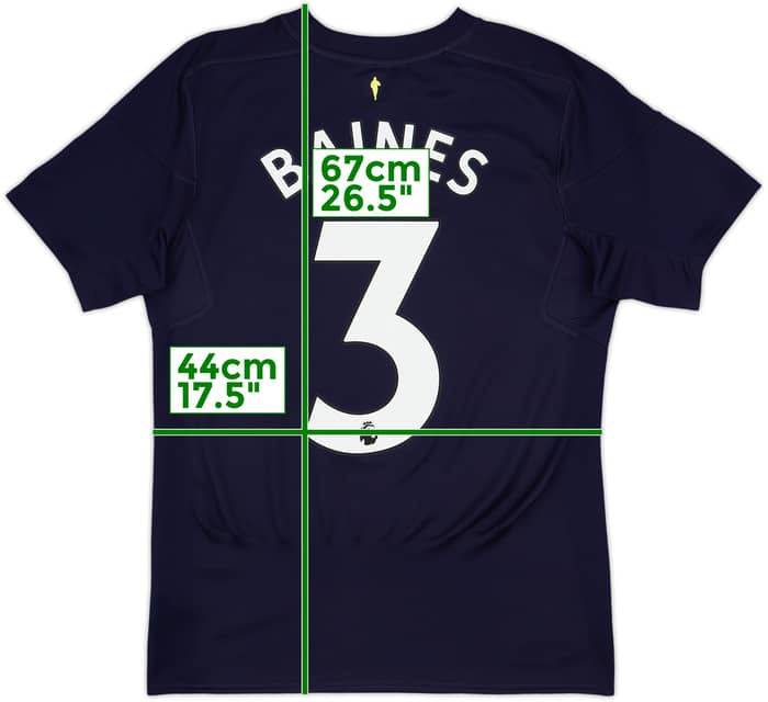 2017-18 Everton Third Shirt Baines #3 - 8/10 - (S)